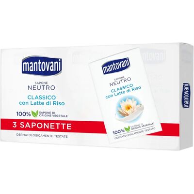 Saponetta Neutra al Latte di Riso Mantovani - Saponetta Saponetta Neutra al Latte di Riso Mantovani - Saponetta