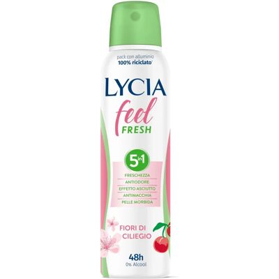 Lycia Feel Fresh Fiori di Ciliegio Deodorante Spray - Deodorante in aerosol Lycia Feel Fresh Fiori di Ciliegio Deodorante Spray - Deodorante in aerosol