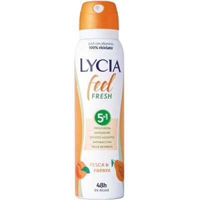 Sodalco Srl Lycia Feel Fresh Brzoskwinia i Papaja Dezodorant w Sprayu - Dezodorant w Sprayu Sodalco Srl Lycia Feel Fresh Brzoskwinia i Papaja Dezodorant w Sprayu - Dezodorant w Sprayu