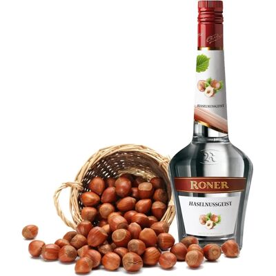 Roner Haselnussgeist - 0,7L - Liqueur - Publicité Roner Haselnussgeist - 0,7L - Liqueur - Publicité