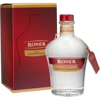 Roner Gewürztraminer 40% NV 0.7 L - Grappa aus Italien Roner Gewürztraminer 40% NV 0.7 L - Grappa aus Italien