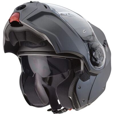 Casque Caberg Droid - Unisexe Noir Gris - Léger, Bluetooth, Double Visor - Publicité Casque Caberg Droid - Unisexe Noir Gris - Léger, Bluetooth, Double Visor - Publicité