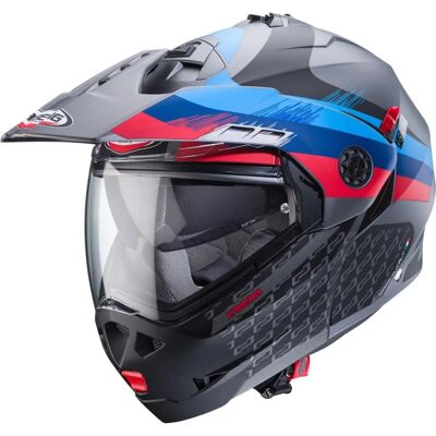 Casque d'Aventure Modular Caberg Tourmax X - Homologation P/J - Publicité Casque d'Aventure Modular Caberg Tourmax X - Homologation P/J - Publicité