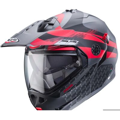 Casco modulare Caberg Tourmax X Grigio - Omologato P/J Casco modulare Caberg Tourmax X Grigio - Omologato P/J