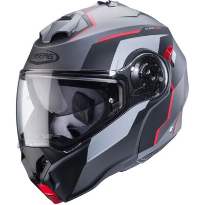 Casco moto modulare Caberg Duke Evo Move - Grigio/Nero/Rosso - P/J omologato Casco moto modulare Caberg Duke Evo Move - Grigio/Nero/Rosso - P/J omologato