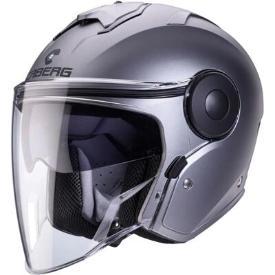 Casco Jet Soho di Caberg - Grigio Opaco - ECE 22.06 Casco Jet Soho di Caberg - Grigio Opaco - ECE 22.06
