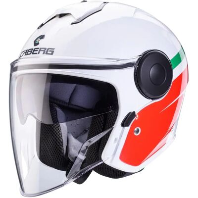 Casco jet Soho di Caberg - ECE 22.06, Interno removibile, Visiera solare Casco jet Soho di Caberg - ECE 22.06, Interno removibile, Visiera solare