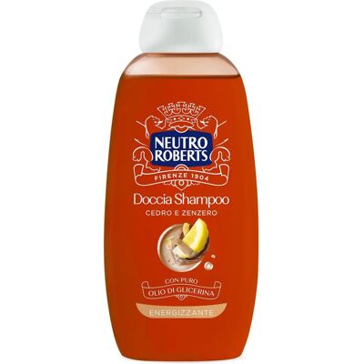 Neutro Roberts - Modèle - Shampooing douche énergisant au cèdre et gingembre - Shampoo - Publicité Neutro Roberts - Modèle - Shampooing douche énergisant au cèdre et gingembre - Shampoo - Publicité