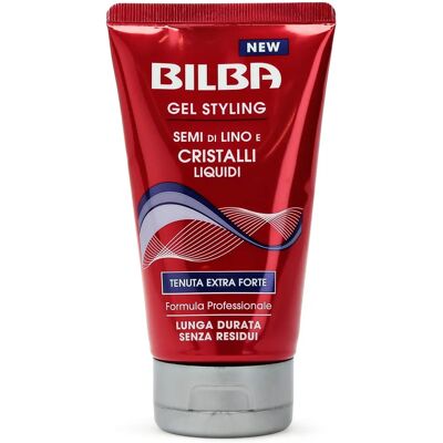 Gel coiffant Bilba avec graines de lin et cristaux liquides - Gel capillaire - Publicité Gel coiffant Bilba avec graines de lin et cristaux liquides - Gel capillaire - Publicité