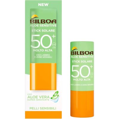 Bilboa Aloe Sensitive Stick de Protection Solaire SPF 50+ - Publicité Bilboa Aloe Sensitive Stick de Protection Solaire SPF 50+ - Publicité