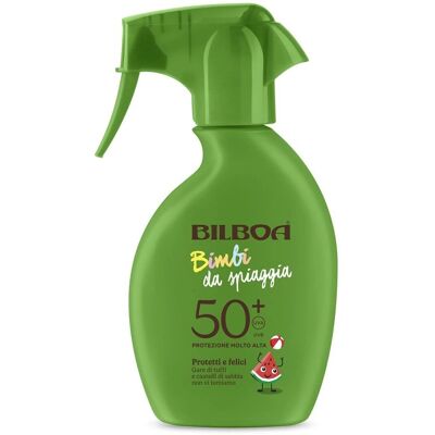 Bilboa Bimbi Latte Solare Trigger SPF 50+ - Sonnenschutzspray für Kinder Bilboa Bimbi Latte Solare Trigger SPF 50+ - Sonnenschutzspray für Kinder