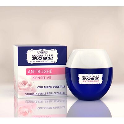 Crème Visage Sensitive Collagène Acqua Alle Rose - Anti-rides pour Peau Sensible - Publicité Crème Visage Sensitive Collagène Acqua Alle Rose - Anti-rides pour Peau Sensible - Publicité