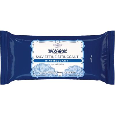 Salviettine Rinfrescanti Acqua Alle Rose - Detergente viso Salviettine Rinfrescanti Acqua Alle Rose - Detergente viso