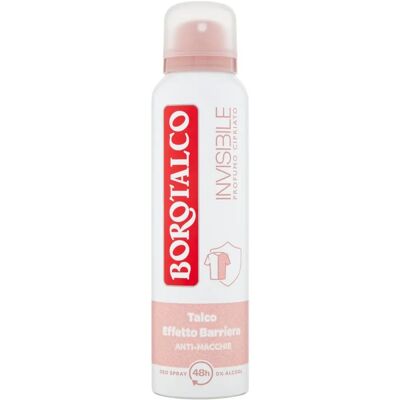 Borotalco Pink Invisible Deodorant Spray - Unisex Anti-Macchie - 150ml Borotalco Pink Invisible Deodorant Spray - Unisex Anti-Macchie - 150ml