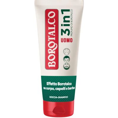 Borotalco Men 3-in-1 Body, Hair & Beard Wash - Shampoo & Shower Gel Borotalco Men 3-in-1 Body, Hair & Beard Wash - Shampoo & Shower Gel