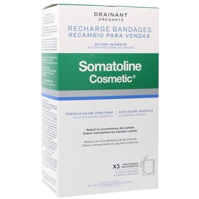 Somatoline Cosmetic Bandages de Remplacement Drainants Action Réductrice - 6 unités - Publicité Somatoline Cosmetic Bandages de Remplacement Drainants Action Réductrice - 6 unités - Publicité
