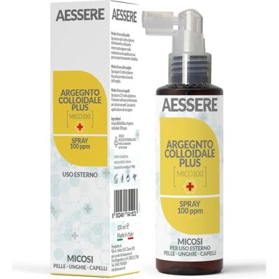 Aessere Argento Colloidale Plus Mico100 Spray - Contre Mycoses - Publicité Aessere Argento Colloidale Plus Mico100 Spray - Contre Mycoses - Publicité