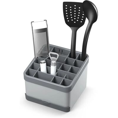 Organizator de Utensile de Bucătărie Metaltex Argintiu - Util-Tex Organizator de Utensile de Bucătărie Metaltex Argintiu - Util-Tex