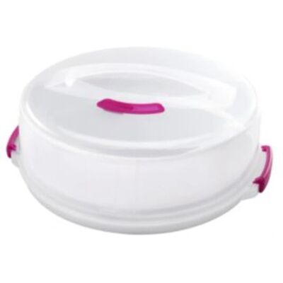 Recipient de depozitare a alimentelor Metaltex - Înălțime reglabilă - Transparent - Rotund - 30cm Recipient de depozitare a alimentelor Metaltex - Înălțime reglabilă - Transparent - Rotund - 30cm