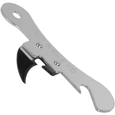 ouvre-boîte en acier inoxydable Castor Metaltx - Durable et compact - Publicité ouvre-boîte en acier inoxydable Castor Metaltx - Durable et compact - Publicité