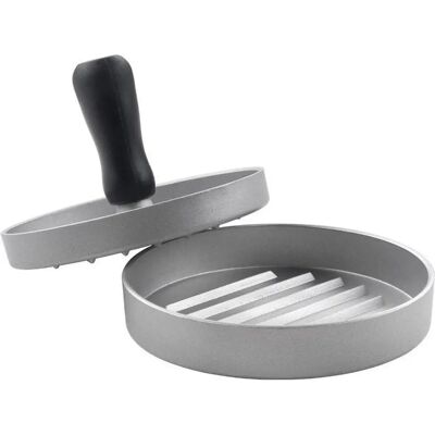 Presse à hamburger Metaltex 11,5 cm Acier/Noir - Aide Cuisine Presse à hamburger Metaltex 11,5 cm Acier/Noir - Aide Cuisine