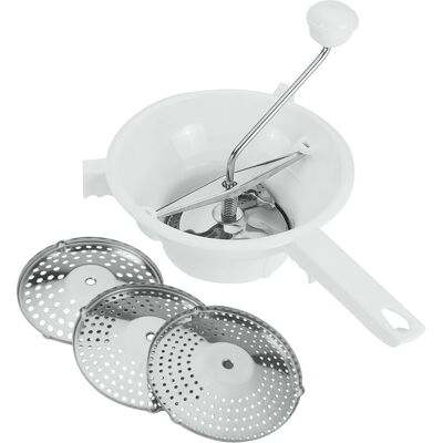 Metaltex Moulin à Nourriture - 20 cm - 3 Disques - Outil de Cuisine Metaltex Moulin à Nourriture - 20 cm - 3 Disques - Outil de Cuisine