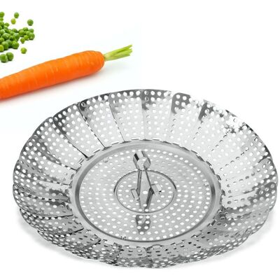 Panier vapeur Maxi Metaltex - Inox pour casseroles 19-27 cm Panier vapeur Maxi Metaltex - Inox pour casseroles 19-27 cm
