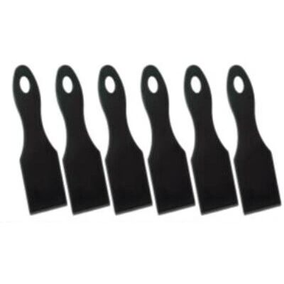 Metaltex Modell Futura Set mit 6 Schwarze Nylon Raclette Spateln - Küchenwerkzeug Metaltex Modell Futura Set mit 6 Schwarze Nylon Raclette Spateln - Küchenwerkzeug