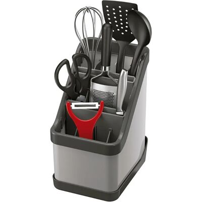 Metaltex Adjustable Cutlery Organizer - Space-saving Gray Metaltex Adjustable Cutlery Organizer - Space-saving Gray