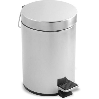 Metaltex Cubo Pedal Inox 12 L - Lixeira Metaltex Cubo Pedal Inox 12 L - Lixeira
