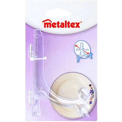 Supporto per piatti Metaltex - 9-18 cm - Acrilico Supporto per piatti Metaltex - 9-18 cm - Acrilico