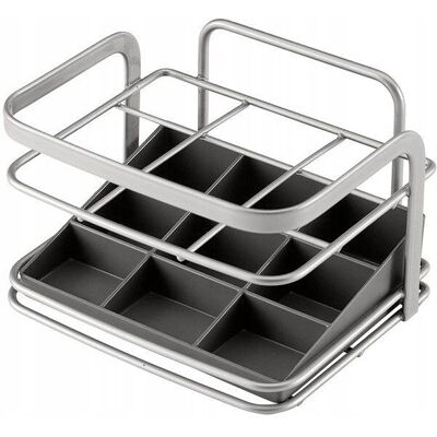 Metaltex Argintiu/Gri suport de ustensile - Organizator compact pentru bucătărie Metaltex Argintiu/Gri suport de ustensile - Organizator compact pentru bucătărie