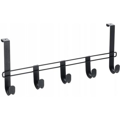 METALTEX - Lava - Nero - 5 ganci - Door hook rail METALTEX - Lava - Nero - 5 ganci - Door hook rail