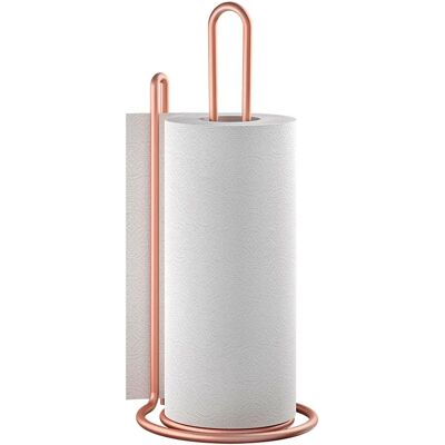 Metaltex koppar kökspapperhållare - Vertikal ställning - 15x15x32cm Metaltex koppar kökspapperhållare - Vertikal ställning - 15x15x32cm