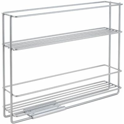 Étagère à épices Metaltex In & Out - Gris - 28x6x22 cm - Publicité Étagère à épices Metaltex In & Out - Gris - 28x6x22 cm - Publicité