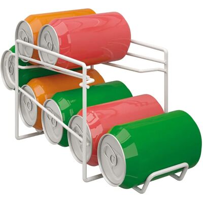 Metaltex Vit Aluminium Kylskåpsorganisatör - 14x33x15cm - 6 Delar Metaltex Vit Aluminium Kylskåpsorganisatör - 14x33x15cm - 6 Delar