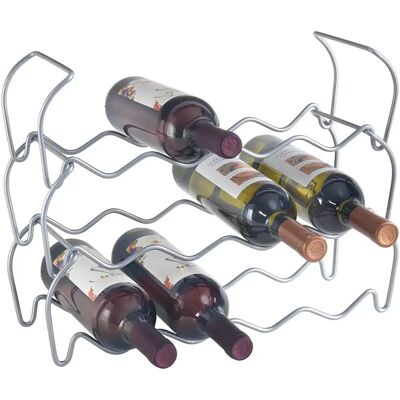 Metaltex Weinregal - 12 Flaschen - Grau - Weinregal Metaltex Weinregal - 12 Flaschen - Grau - Weinregal
