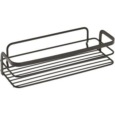 Metaltex Étagère de Douche - Rectangulaire Noire en Acier - Organisateur de Salle de Bain - Publicité Metaltex Étagère de Douche - Rectangulaire Noire en Acier - Organisateur de Salle de Bain - Publicité