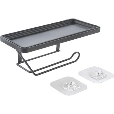Metaltex Origin Lava Toiletpapierhouder met plank - Badkameraccessoire Metaltex Origin Lava Toiletpapierhouder met plank - Badkameraccessoire