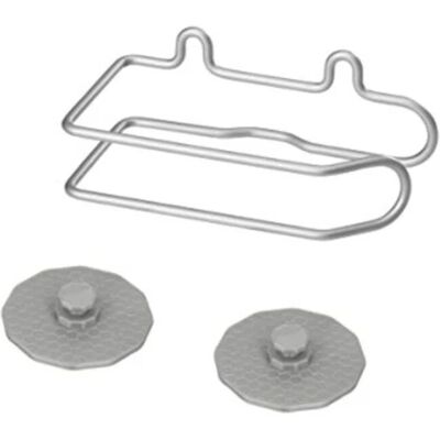 Porta rotolo di carta igienica Metaltex - Frost Argento - 15x9x8 cm Porta rotolo di carta igienica Metaltex - Frost Argento - 15x9x8 cm