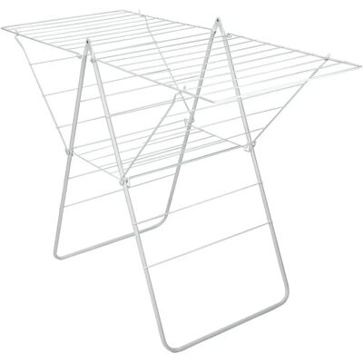 vidaXL Metaltex Flügel-Trockner Rotterdam - 22m - Weiß - Wäscheständer vidaXL Metaltex Flügel-Trockner Rotterdam - 22m - Weiß - Wäscheständer