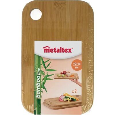 Metaltex Model Bambooplanken - 2 Bamboe snijplanken Metaltex Model Bambooplanken - 2 Bamboe snijplanken