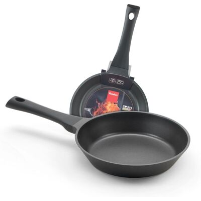 Metaltex Xpert - Set di 2 Padelle in Alluminio - Antiaderente - 20/24 cm Metaltex Xpert - Set di 2 Padelle in Alluminio - Antiaderente - 20/24 cm