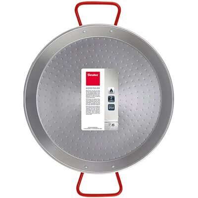 Metaltex 7398000000 Paella - Acier poli, 26cm, 2 parts - Casserole Metaltex 7398000000 Paella - Acier poli, 26cm, 2 parts - Casserole