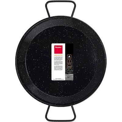 Metaltex Edelstahl Emailierte Paellapfanne - 26cm, 2 Portionen - Schwarz Metaltex Edelstahl Emailierte Paellapfanne - 26cm, 2 Portionen - Schwarz