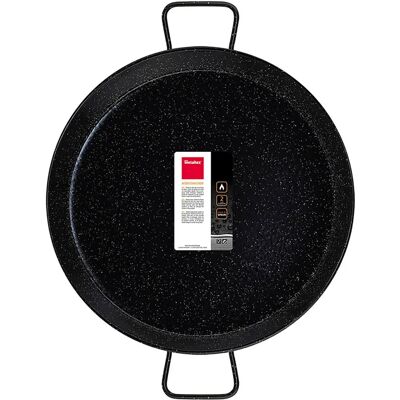 Metaltex 46cm Emaille Stalen Paella Pan - 12 Porties Metaltex 46cm Emaille Stalen Paella Pan - 12 Porties