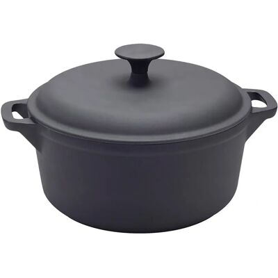 Metaltex Emajljerad Gjutjärnsgryta - 28cm 5,5L - Svart Metaltex Emajljerad Gjutjärnsgryta - 28cm 5,5L - Svart