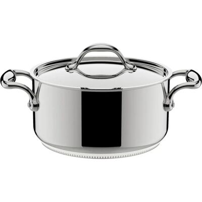 Lagostina Cocotte en acier inoxydable 24cm - Compatible induction - Publicité Lagostina Cocotte en acier inoxydable 24cm - Compatible induction - Publicité