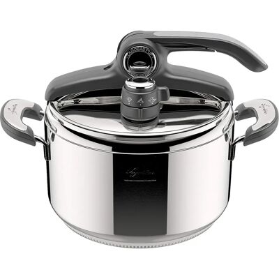 Lagostina Autocuiseur Novia - Acier Inox, 5L, 22cm - Publicité Lagostina Autocuiseur Novia - Acier Inox, 5L, 22cm - Publicité