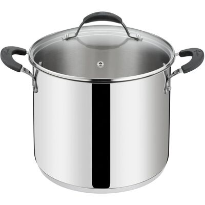 Cocotte en acier inoxydable 20cm avec couvercle - Lagostina - Publicité Cocotte en acier inoxydable 20cm avec couvercle - Lagostina - Publicité